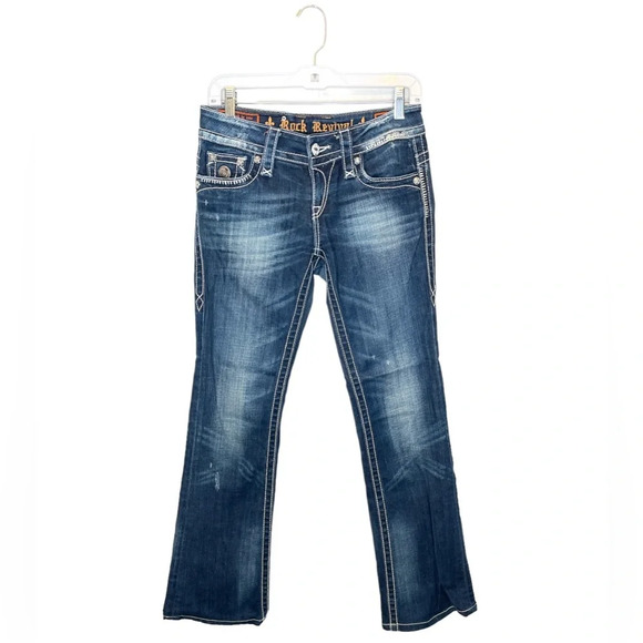Rock Revival Jen Boot Jeans Size 27 - Picture 1 of 10